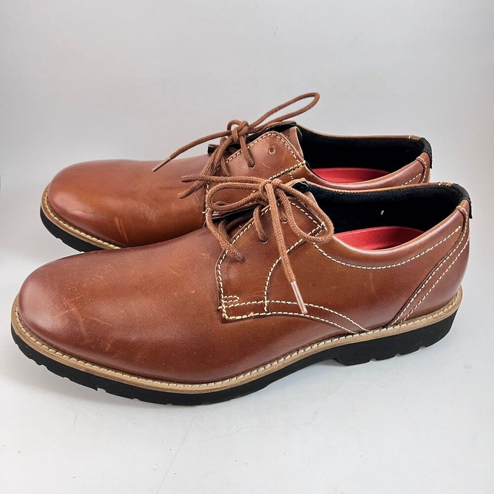 Rockport Men's Marshall Plain Toe Oxford Color Fawn Size 8